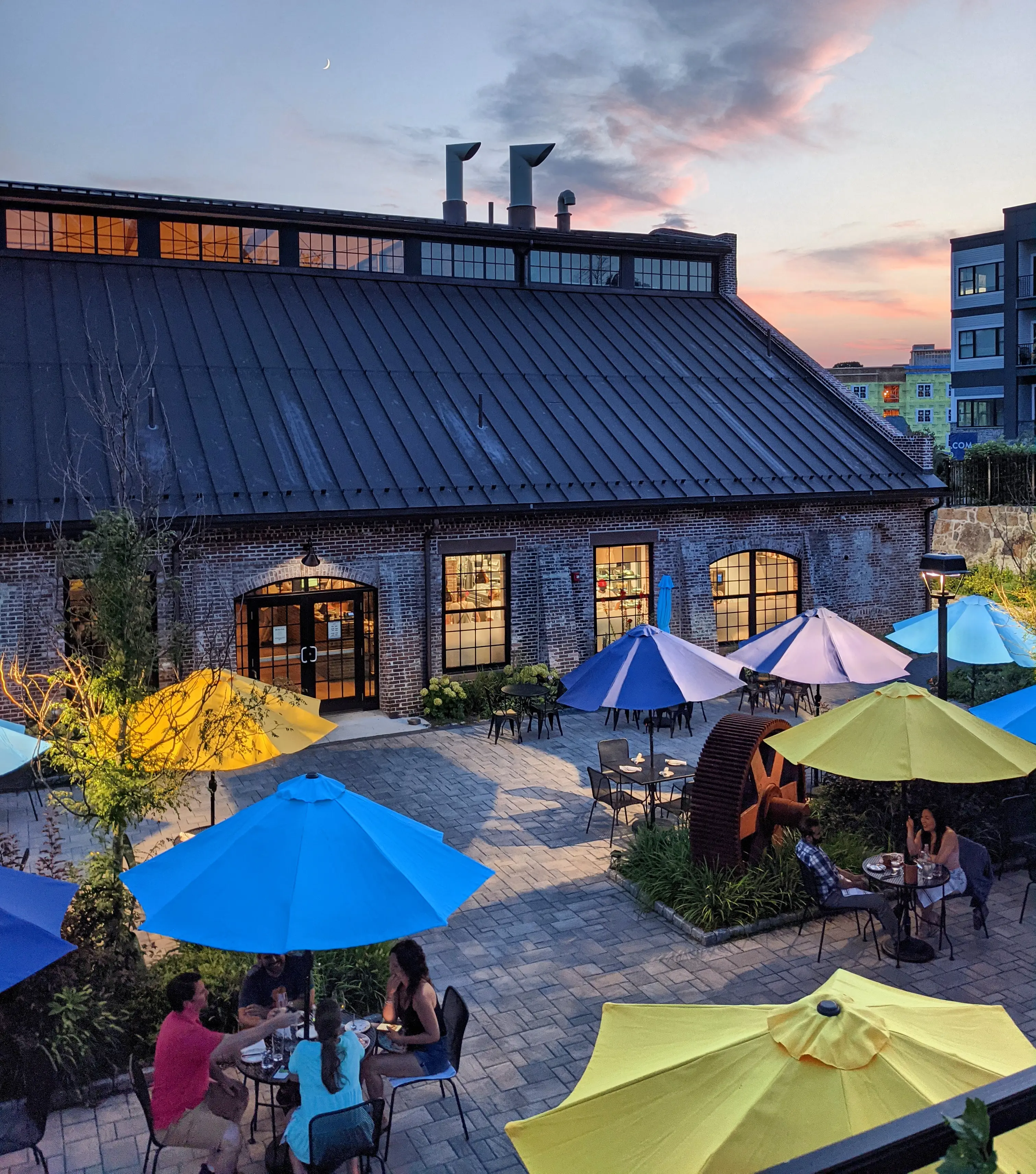 A photo of our patio dining area
